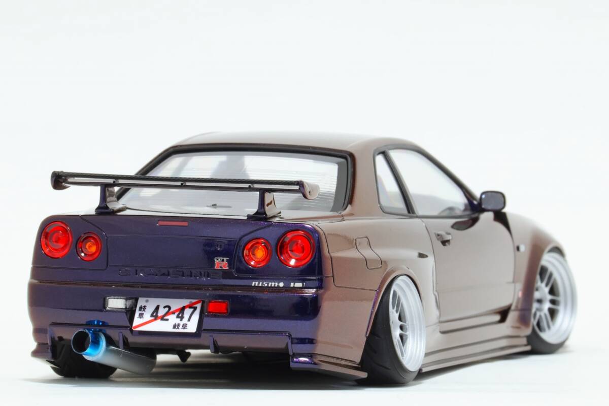 1/24 Tamiya R34 Z-TUNE midnight лиловый RPF1RS конечный продукт 