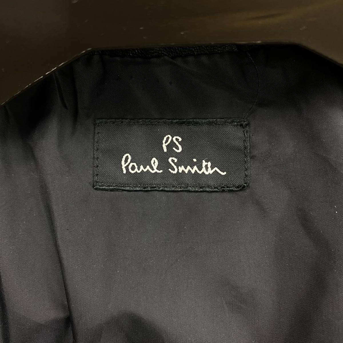 極美品! ポールスミス【定価約18万】Paul Smith ダウンジャケット ブルゾン アウター 羊革 ラムレザー 黒 ブラック XL LL 高級感◎_画像5