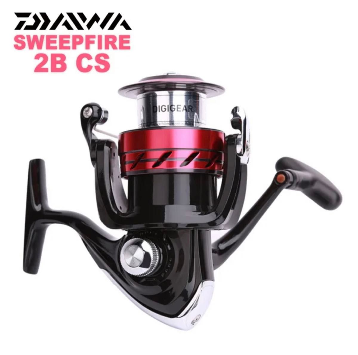 ダイワ DAIWA SWEEPFIRE 2B CS レッドカラー 3000番台 海外モデル スピニングリール 