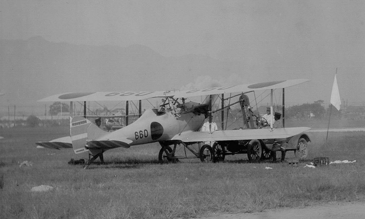 飛行機写真ネガ ガラス乾板4枚 飛行第三連隊の甲式四型戦闘機 戦前陸軍航空隊 部隊マークあり Nieuport29 ニューポール_反転拡大画像