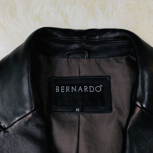 ベルナルド　BERNARDO　テーラードジャケット　羊革　XL　リアルレザー　本革　大きいサイズ　総裏　サイドベンツ　ブレザー　メンズ_画像3