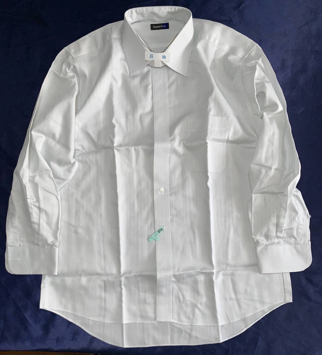 Regular Model 長袖 シャツ XL 薄灰白の画像2
