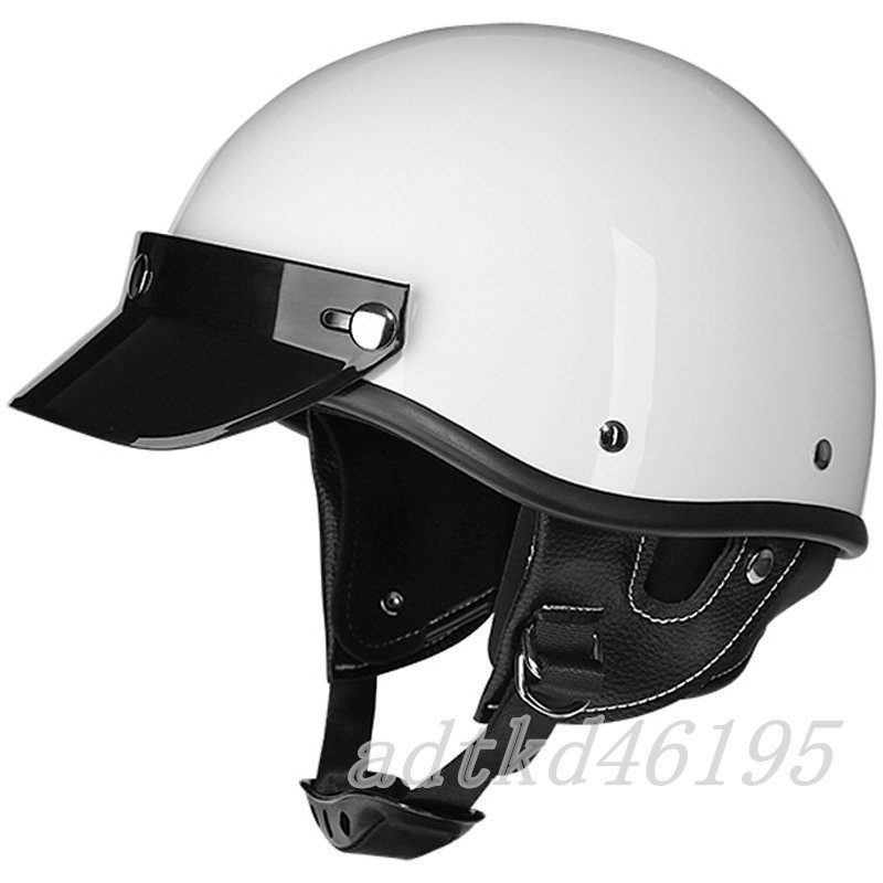 サイズ色選べる バイク レトロ ヘルメット ハーレー ヴィンテージ メンズ レディース ハーフヘルメット 軽量モデル ジェットヘルメットの画像1