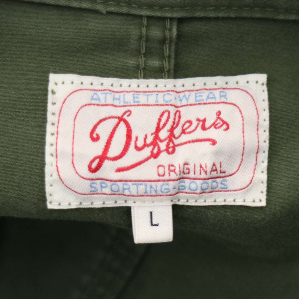 21AW★ Duffer ダファー 通年 ワッペン★ ミリタリー ワーク ジャケット Sz.L　メンズ 日本製　A4T01255_2#O_画像6