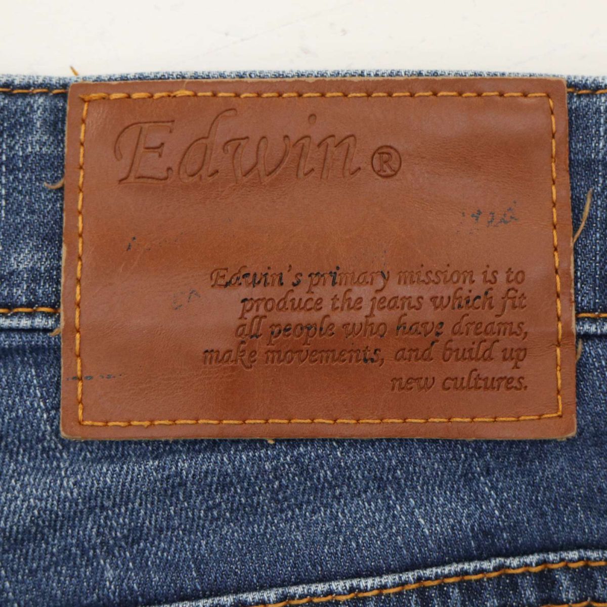 EDWIN エドウィン 502FG USED加工★ ストレッチ スリム デニム パンツ ジーンズ Sz.32　メンズ　A4B00759_2#R_画像7