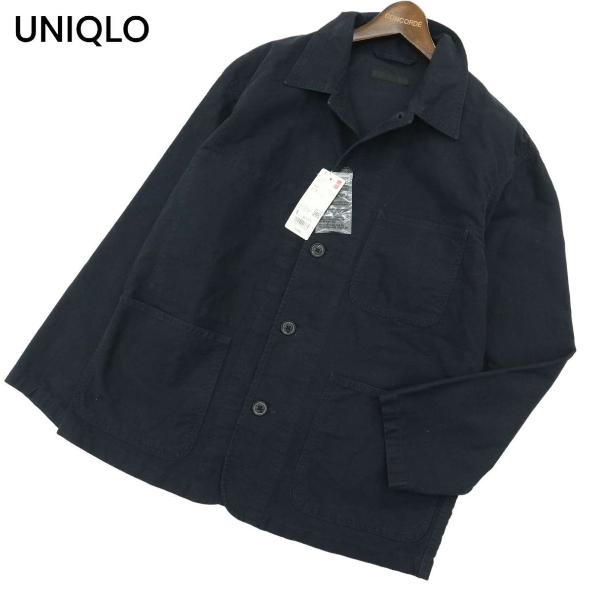 【新品 22SS】 UNIQLO ユニクロ 通年 ユーティリティ ジャケット Sz.S メンズ ネイビー 未使用 A4T01213_2#Cの画像1