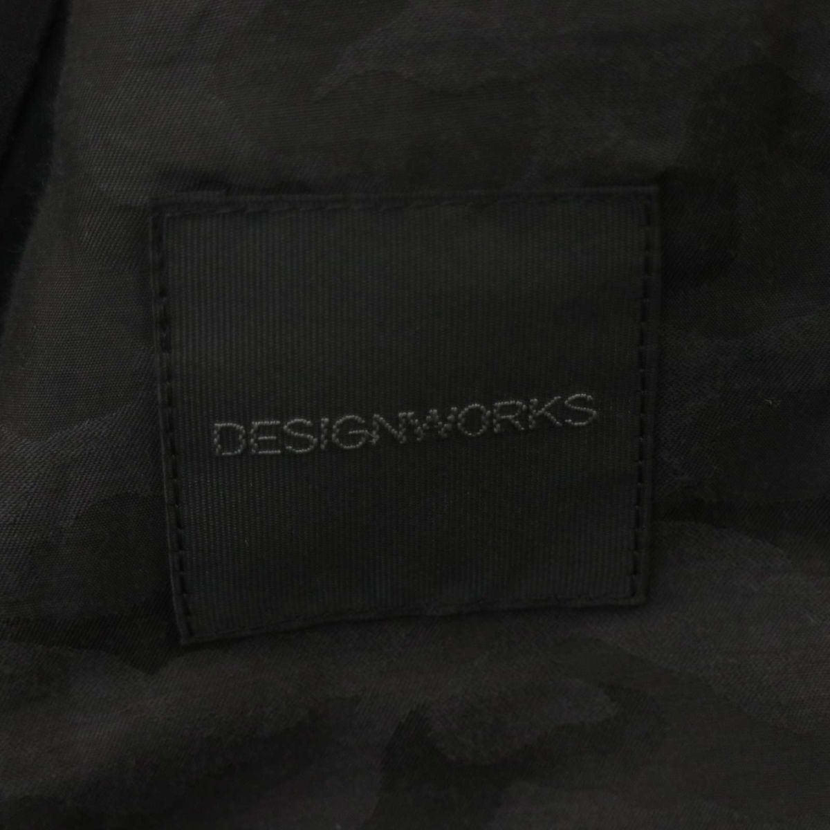 DESIGNWORKS デザインワークス アバハウス 通年 背抜き 1B ショールカラー♪ ジャケット Sz.50　レディース 黒　A4T01596_2#O_画像6