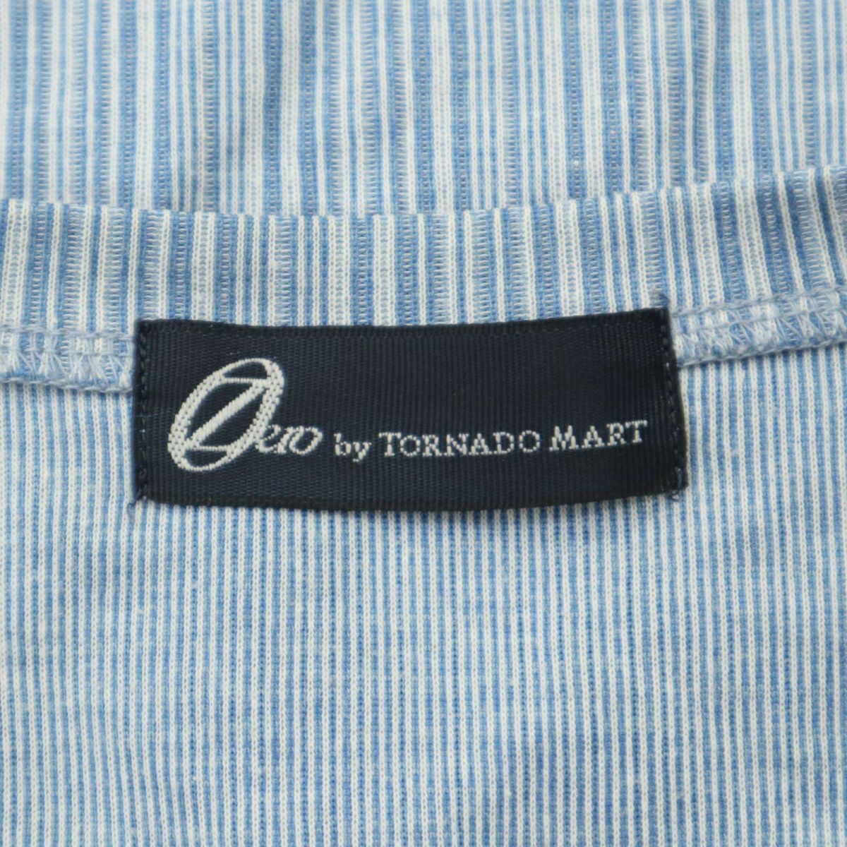 Zero by TORNADOMART Tornado Mart через год V шея * длинный рукав ребра cut and sewn long футболка Sz.M мужской сделано в Японии A4T01867_2#F