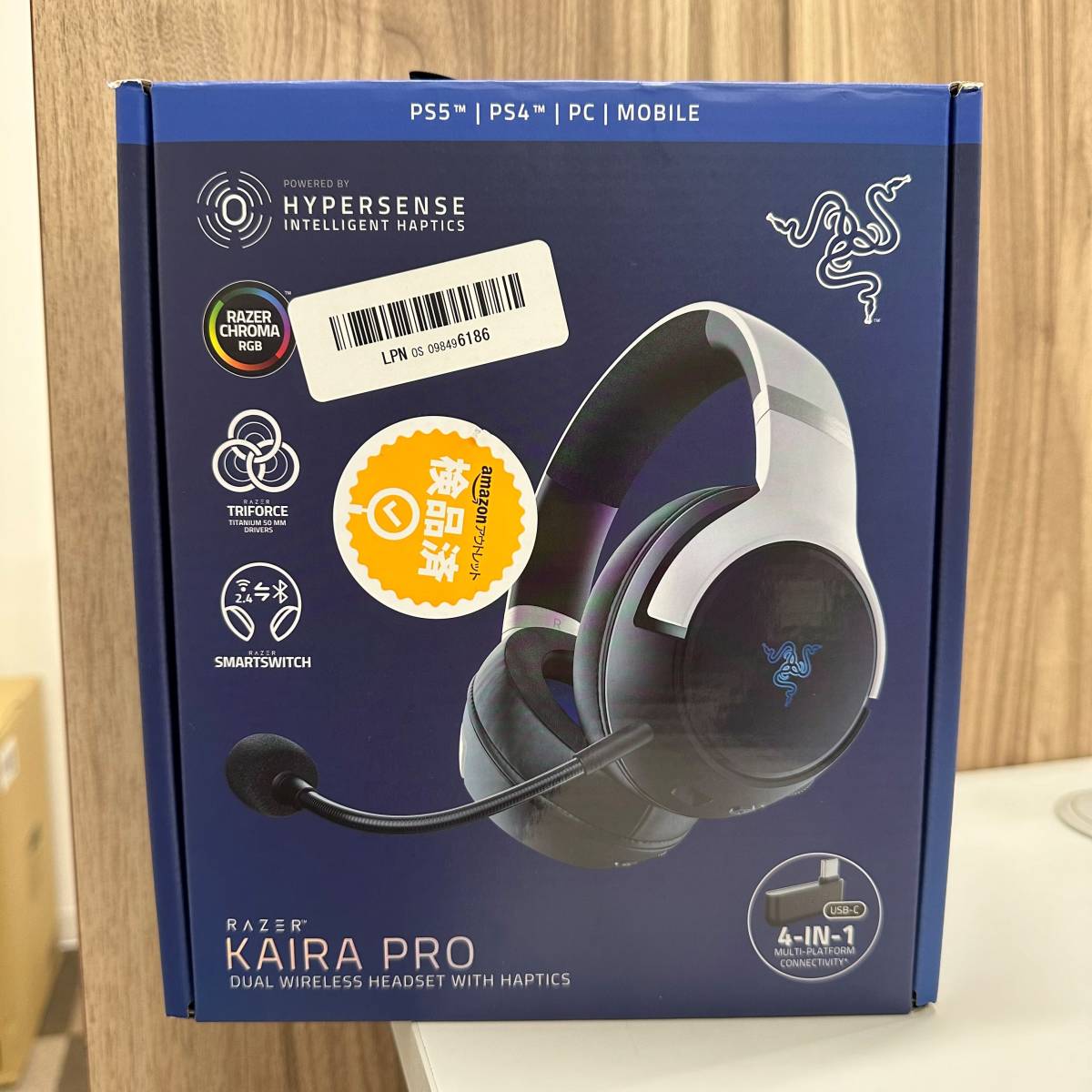【使用頻度極少極美品】Razer Kaira Pro for PlayStation PC・スマホ対応 Bluetooth RGB ヘッドホン RZ04-04030100-R3M1  現状品 B3517