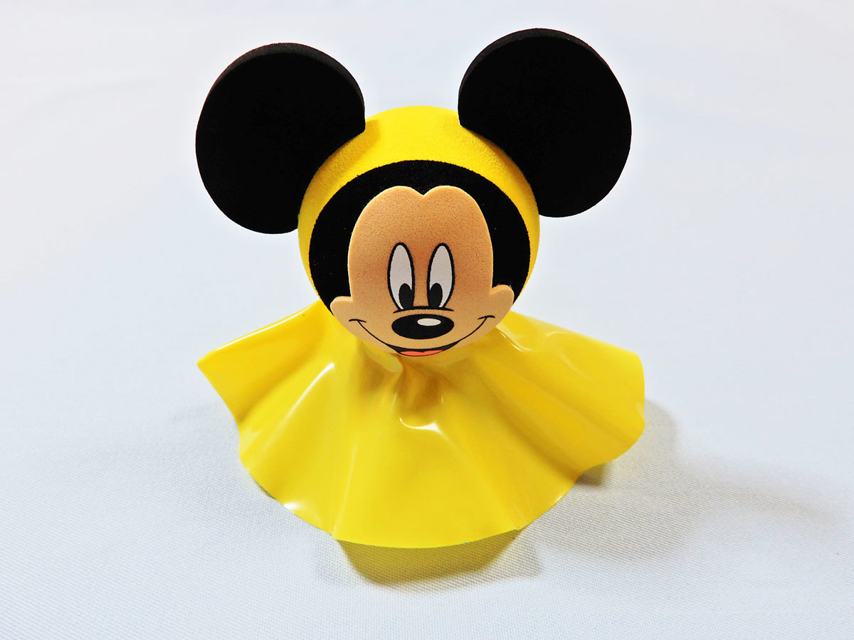 LAのディズニーランドで購入 てるてる坊主？黄色い雨合羽可愛いミッキーマウス Antenna Ball アンテナボール 長期保管 コレクション放出！_画像1