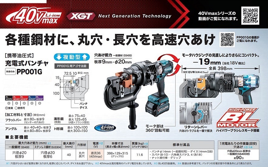 Bibian 比比昂- マキタPP001GZK+BL4005+DC40RA 40Vmax充電式 Bibian 比比昂- マキタPP001GZK+BL4005+DC40RA 40Vmax充電式
