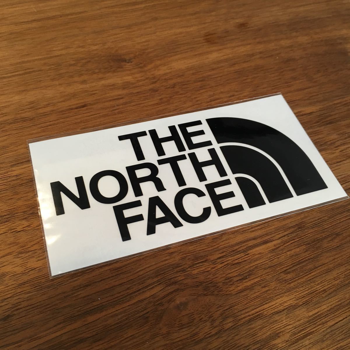 新品 未使用 ノースフェイス THE NORTH FACE ステッカー カッティング ロゴ 1枚 ブラックアウトドア A #36 BEAMS ビームス 購入_画像1