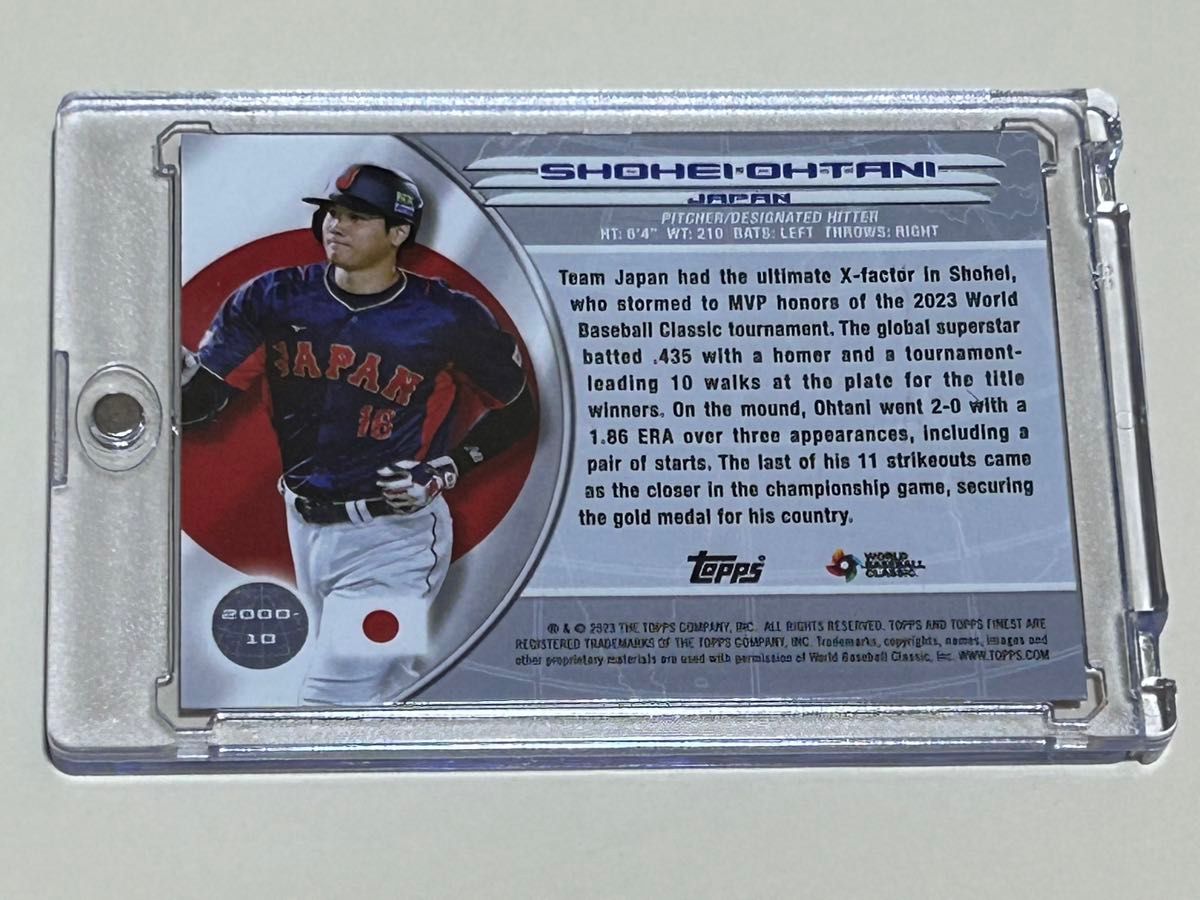 Topps 大谷翔平 WBC World’s FINEST 2023年