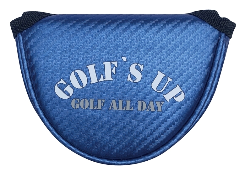 ■3送料無料:BMS【GOLF`S UP】ゴルフズ アップ 【ブルー：Bタイプ】マレット型パター用ヘッドカバー GMPC-003の画像2