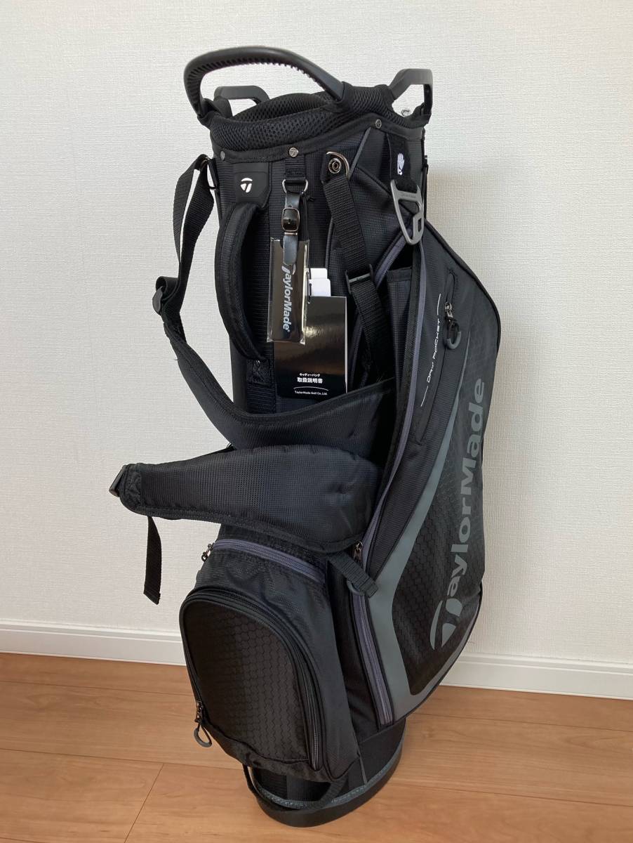 新品 TaylorMade/テーラーメイド セレクトプラス スタンドキャディバッグ 9型 47インチ対応 JJJ45 黒チャコール ゴルフバック_画像3