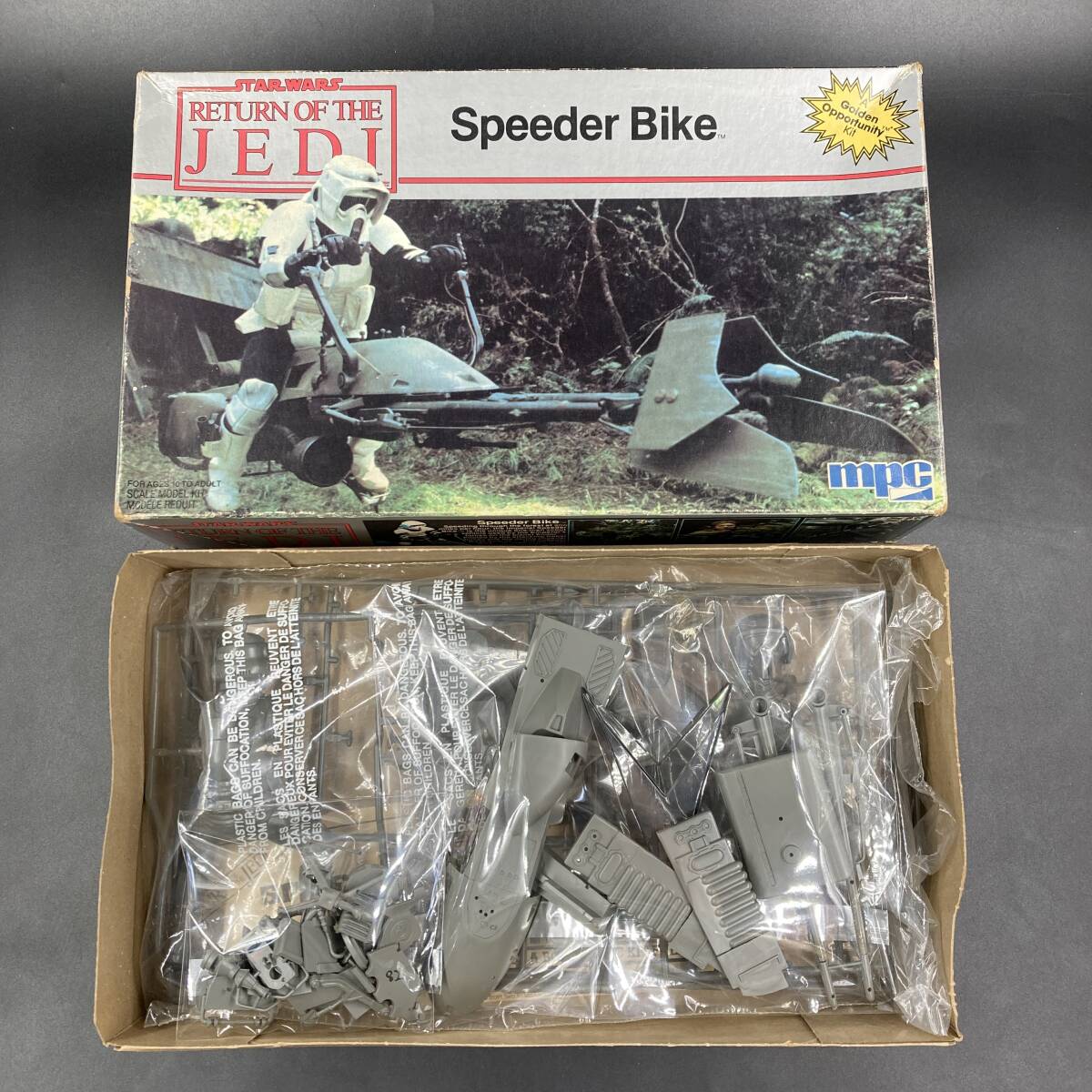 mpc STAR WARS Speeder Bike return of the jedi プラモデル 手付品 ジャンク_画像2