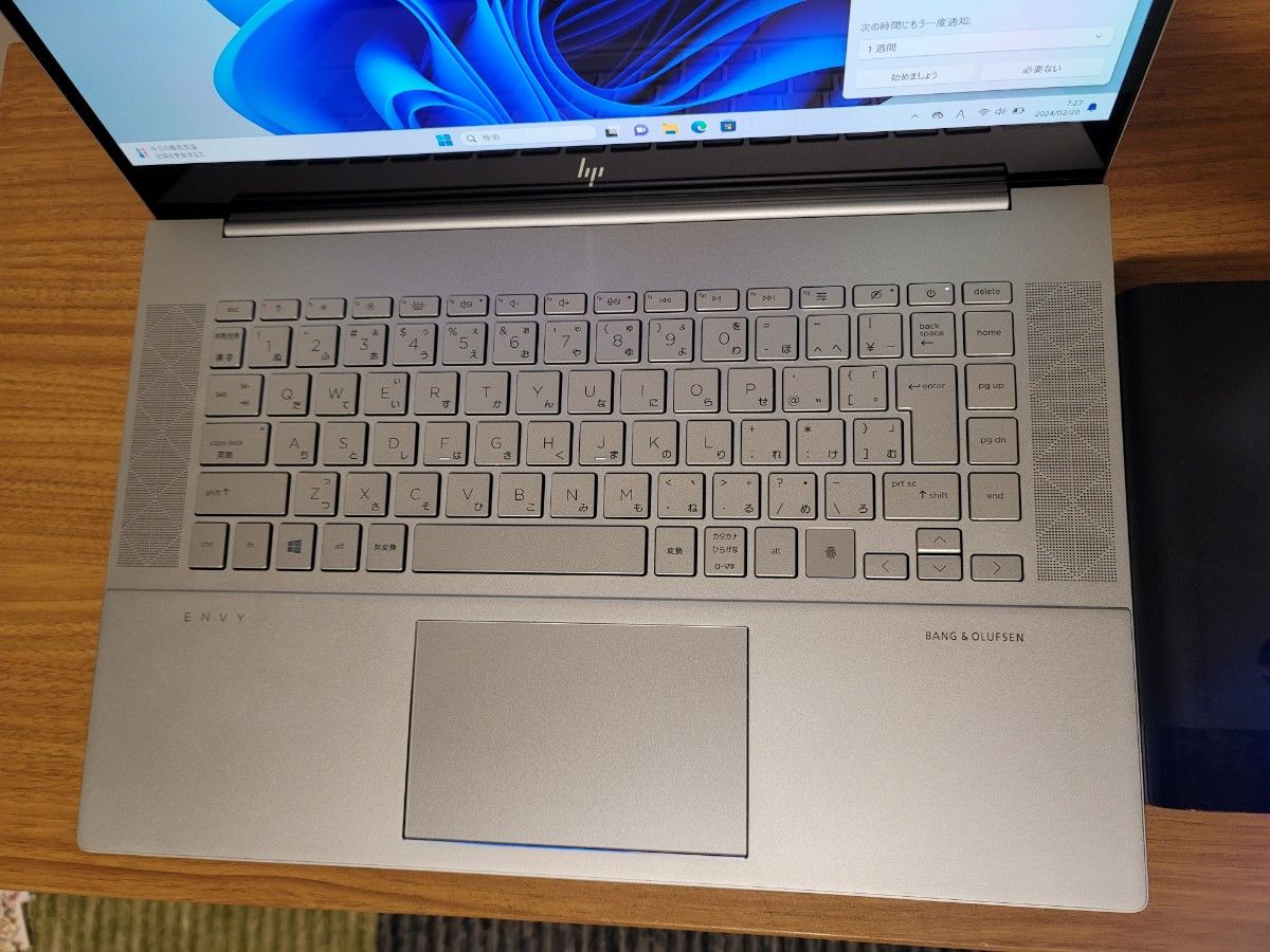 値下げ　超美品 HP ENVY ノートパソコン　i9/32GB/SSD2TB/4Kタッチ