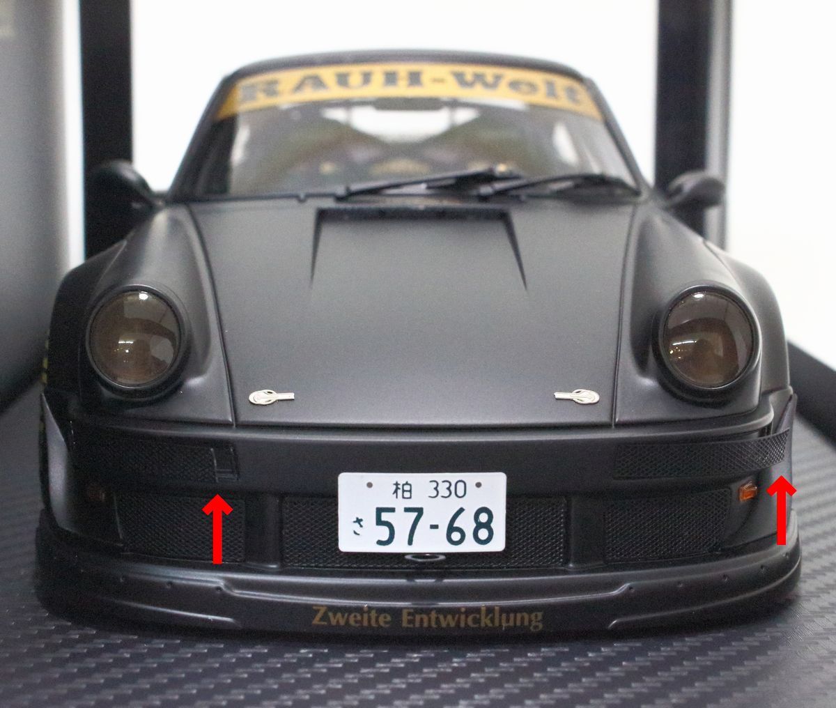 ● イグニッションモデル 1/18 RWB ポルシェ 964 Matte Black IG2465 ●NOE09391 マットブラック ignition modelの画像4