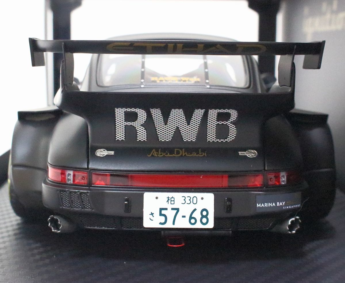 ● イグニッションモデル 1/18 RWB ポルシェ 964 Matte Black IG2465 ●NOE09391 マットブラック ignition modelの画像5