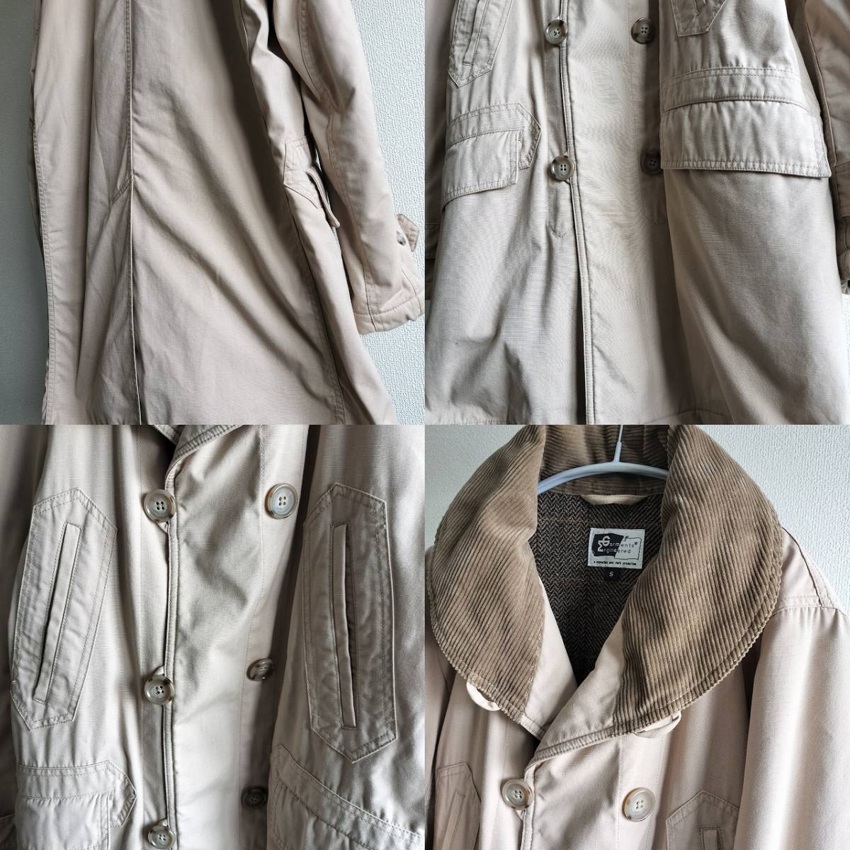 Engineered Garments/エンジニアードガーメンツ/MACKINAW COAT/マッキーノコート/リップストップ/襟コーデュロイ/裏地ツイードライナー_画像8