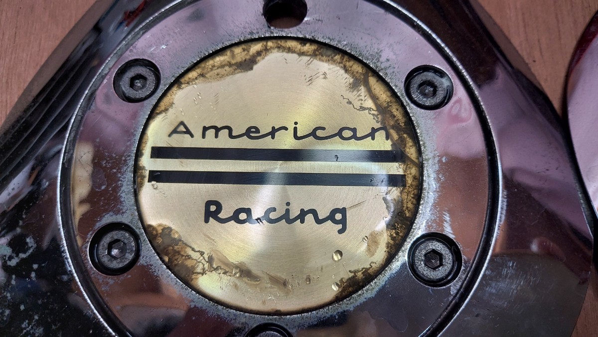 American　Racing алюминиевый диск  центральные колпачки ４ шт. комплект  　 Америка ... racing  
