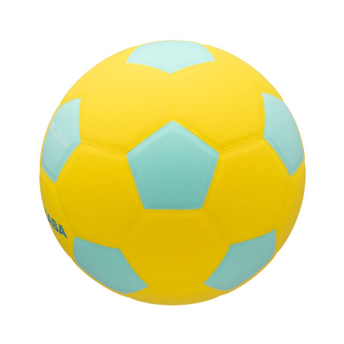 ミカサ(MIKASA) ジュニア サッカーボール 4号 スマイルサッカー (小学生用) 約180g イエロー/グリーン_画像3
