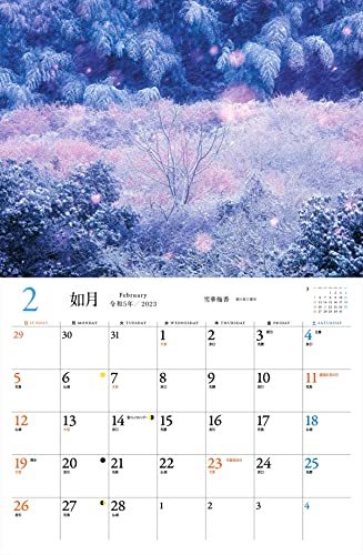 カレンダー2023 幻想の日本 世界一美しい風景 (月めくり/壁掛け) (ヤマケイカレンダー2023)_画像9