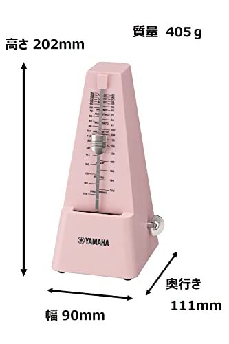 ヤマハ YAMAHA メトロノーム ピンク MP-90PK 定番の三角錐スタイル マット仕上げにより指紋が付きにくい仕様_画像2