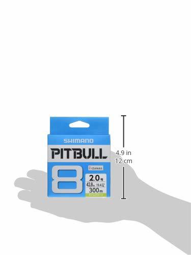 シマノ(SHIMANO) ライン ピットブル8 300m 2.0号 ライムグリーン PL-M78S 釣り糸 ライン 2号_画像3