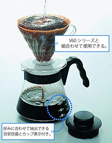 HARIO(ハリオ) V60コーヒーサーバー 実用容量1000ml ブラック 日本製 VCS-03B_画像3