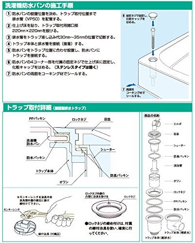 サヌキ 洗濯機防水パン 樹脂タイプ 800×640mm PW-800R_画像3