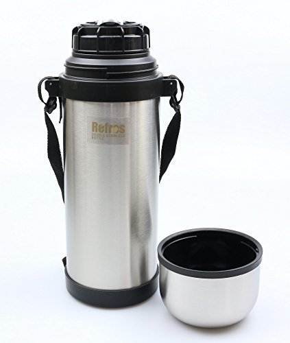  pearl metal flask 1000ml glass attaching double stainless steel bottle lif less HB-2425