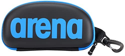 arena(アリーナ) スイミングゴーグル用ケース ブラック×ブルー フリーサイズ カラビナ付き ARN-6442の画像5