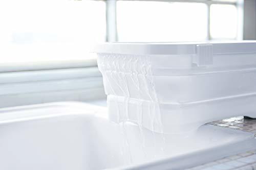 イセトウ 折りたたみ洗い桶 キッチンソフトタブ 6.6L ホワイト I-590_画像10