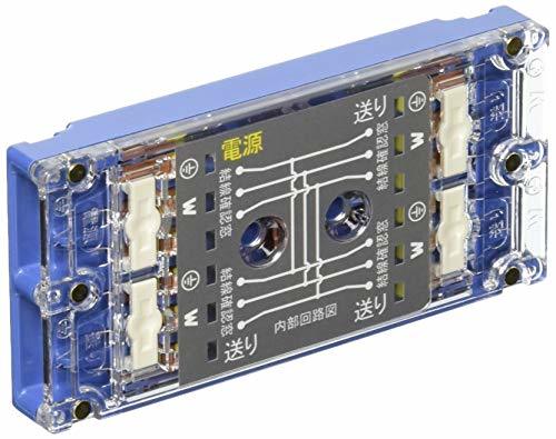 明工社 VVF用ねじなしジョイントボックス 3分岐 結線完了表示付(標準色 青) MJ2497_画像1