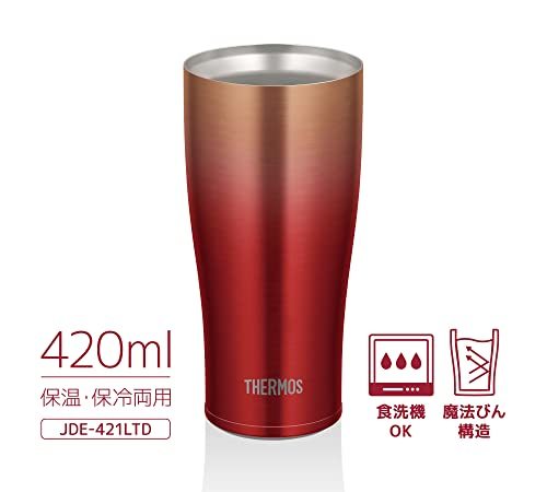 サーモス 真空断熱タンブラー 420ml レッドゴールド JDE-421LTD RGDの画像4