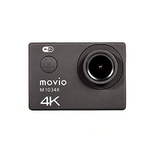 movio ウェアラブルカメラ WiFi機能搭載 4K Ultra HD アクションカメラ M1034Kの画像1