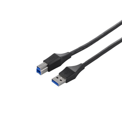 BUFFALO ユニバーサルコネクター USB3.0 A to B ケーブル ブラック 3m BSUABU330BK_画像1