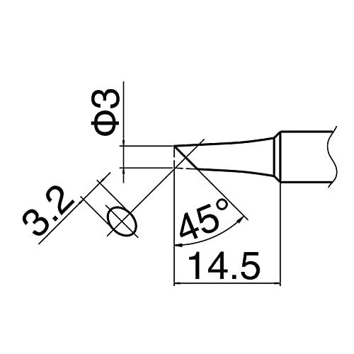 白光(HAKKO) こて先 3C型 (面のみはんだめっき) FX-600/FX-8801/FX-8803用 T18-CF_画像5