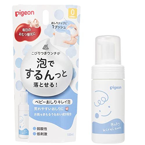 ピジョン 弱酸性 低刺激 ベビーおしりキレイ泡 100ml ホワイト_画像1