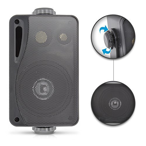 Pyle 3.5 -inch 3-Way waterproof type box speaker ( black / pair )(* amplifier is built-in don`t )