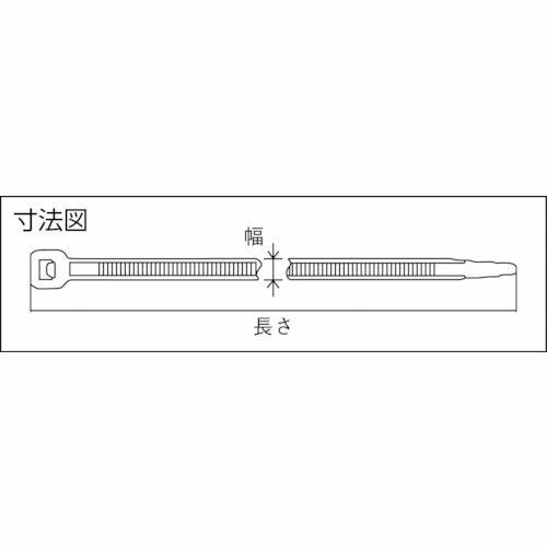 ヘラマンタイトン 結束バンド インシュロック AB550-W 25本入 耐候・屋内外用グレード 黒_画像3