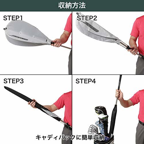 Tabata(タバタ) ゴルフ 素振り トレーニング 練習器具 スイング練習機 藤田コアスイング GV0233_画像6