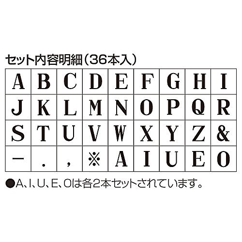  car chi is ta stamp pattern attaching rubber seal connection type alphabet set GRA-4G gothic body 4 number seal surface 4.0×3.2 millimeter 