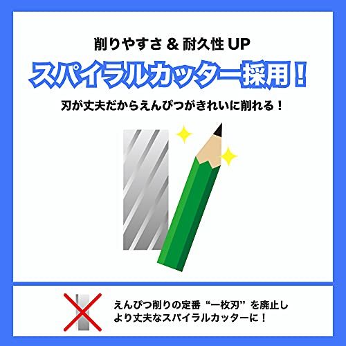 アスカ 鉛筆削り 芯先調整機能付き ブルー PS70B_画像6