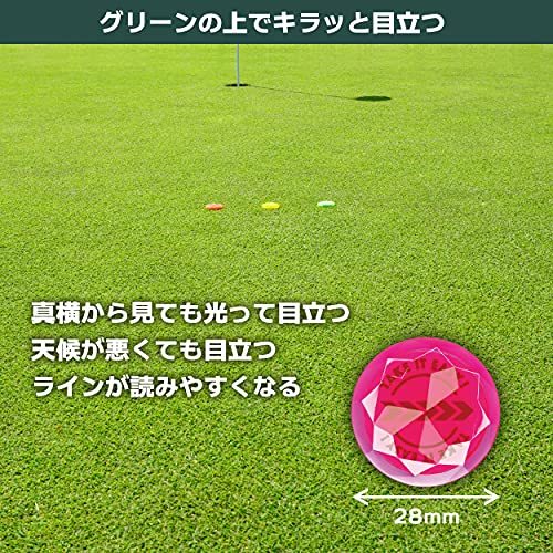 Tabata(タバタ) ゴルフ マーカー ゴルフラウンド用品 マーカー ゴルフマーカー コンペ景品 マグネット 反射 見_画像3