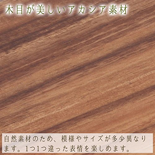 不二貿易 まな板 カッティングボード 幅35.5×奥行15.2×高さ2cm ブラウン 取っ手付き 木製 天然木 アカシア_画像4