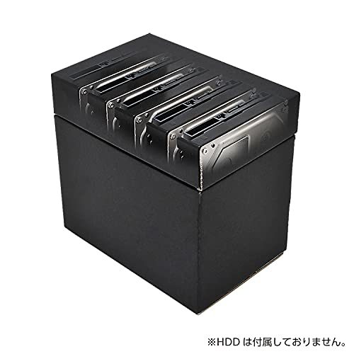 センチュリー 裸族の村ブラック 蓋付き 3.5インチHDD専用収納BOX CRM35-H705FBK_画像4