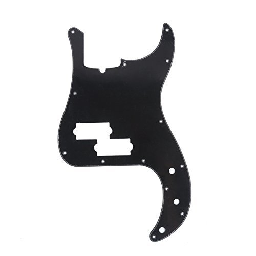 Musiclily Pro 13 hole 4 string american Precision base for pick guard,1 pra i black 