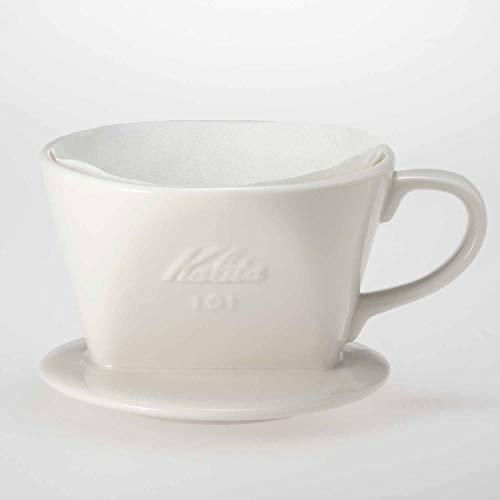 カリタ Kalita コーヒー ドリッパー 陶器製 1~2人用 ホワイト 101-ロト #01001_画像3